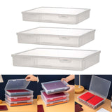 Maxbell File Container Box Transparent Dustproof for Documents Project Case School S