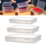 Maxbell File Container Box Transparent Dustproof for Documents Project Case School S