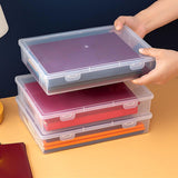 Maxbell File Container Box Transparent Dustproof for Documents Project Case School S