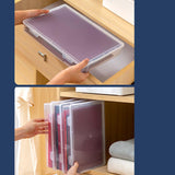 Maxbell File Container Box Transparent Dustproof for Documents Project Case School S