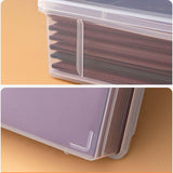 Maxbell File Container Box Transparent Dustproof for Documents Project Case School S