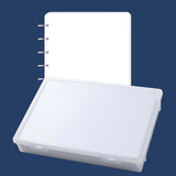 Maxbell File Container Box Transparent Dustproof for Documents Project Case School S