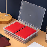 Maxbell File Container Box Transparent Dustproof for Documents Project Case School S