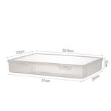 Maxbell File Container Box Transparent Dustproof for Documents Project Case School L