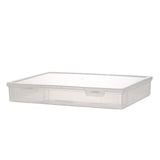 Maxbell File Container Box Transparent Dustproof for Documents Project Case School L