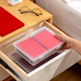 Maxbell File Container Box Transparent Dustproof for Documents Project Case School L