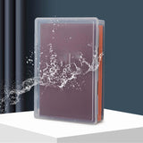 Maxbell File Container Box Transparent Dustproof for Documents Project Case School L