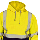 Maxbell High Visibility Reflective Jackets with Pocket Drawstring Tops for Sports M