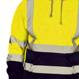 Maxbell High Visibility Reflective Jackets with Pocket Drawstring Tops for Sports L