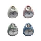 Maxbell Creative Table Clock Egg Shaped with Nightlight Wake up for Home Decor White