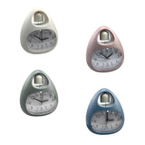 Maxbell Creative Table Clock Egg Shaped with Nightlight Wake up for Home Decor White