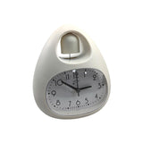 Maxbell Creative Table Clock Egg Shaped with Nightlight Wake up for Home Decor White