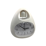 Maxbell Creative Table Clock Egg Shaped with Nightlight Wake up for Home Decor White