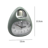 Maxbell Creative Table Clock Egg Shaped with Nightlight Wake up for Home Decor Green