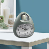 Maxbell Creative Table Clock Egg Shaped with Nightlight Wake up for Home Decor Green