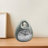 Maxbell Creative Table Clock Egg Shaped with Nightlight Wake up for Home Decor Green