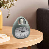 Maxbell Creative Table Clock Egg Shaped with Nightlight Wake up for Home Decor Green