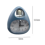 Maxbell Creative Table Clock Egg Shaped with Nightlight Wake up for Home Decor Blue
