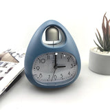Maxbell Creative Table Clock Egg Shaped with Nightlight Wake up for Home Decor Blue