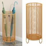 Maxbell Umbrella Storage Holder with Drip Water Tray for Hallway small and Aureate