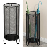 Maxbell Umbrella Storage Holder with Drip Water Tray for Hallway large and Black