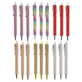Maxbell 3x Retractable Gel Ink Pens Writing Smoothly Press Pen for Exam Adults Draw Rose Gold