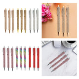 Maxbell 3x Retractable Gel Ink Pens Writing Smoothly Press Pen for Exam Adults Draw Rose Gold