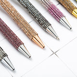 Maxbell 3x Retractable Gel Ink Pens Writing Smoothly Press Pen for Exam Adults Draw Rose Gold