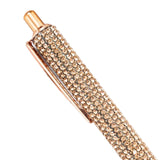 Maxbell 3x Retractable Gel Ink Pens Writing Smoothly Press Pen for Exam Adults Draw Rose Gold