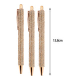 Maxbell 3x Retractable Gel Ink Pens Writing Smoothly Press Pen for Exam Adults Draw Rose Gold