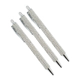 Maxbell 3x Retractable Gel Ink Pens Writing Smoothly Press Pen for Exam Adults Draw Silver
