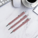 Maxbell 3x Retractable Gel Ink Pens Writing Smoothly Press Pen for Exam Adults Draw Pink