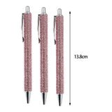 Maxbell 3x Retractable Gel Ink Pens Writing Smoothly Press Pen for Exam Adults Draw Pink