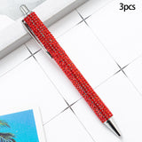 Maxbell 3x Retractable Gel Ink Pens Writing Smoothly Press Pen for Exam Adults Draw Red