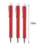 Maxbell 3x Retractable Gel Ink Pens Writing Smoothly Press Pen for Exam Adults Draw Red