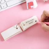 Maxbell Blank Index Note Cards Bookmark Memo Scratch Pads for Learning Notes Taking Teddy