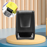 Maxbell Identity Protection Roller Stamp Refillable Privacy Roller for Messy Code Black