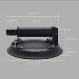Maxbell 8 inch Glass Suction cup Large Glass for Tile Material Handing Granite