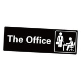 Maxbell Adhesive Office Signs plate Acrylic Door Sign for Workplace Door or Wall