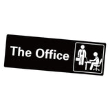 Maxbell Adhesive Office Signs plate Acrylic Door Sign for Workplace Door or Wall