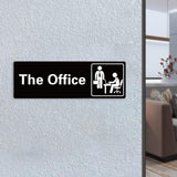 Maxbell Adhesive Office Signs plate Acrylic Door Sign for Workplace Door or Wall