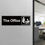 Maxbell Adhesive Office Signs plate Acrylic Door Sign for Workplace Door or Wall