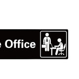 Maxbell Adhesive Office Signs plate Acrylic Door Sign for Workplace Door or Wall