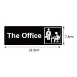 Maxbell Adhesive Office Signs plate Acrylic Door Sign for Workplace Door or Wall