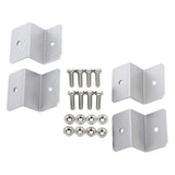Maxbell 4x Bracket for Solar Panel Wall Mount Cabins RV Nuts Roof Mount Garages