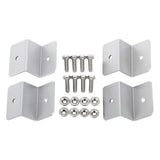 Maxbell 4x Bracket for Solar Panel Wall Mount Cabins RV Nuts Roof Mount Garages