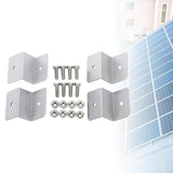 Maxbell 4x Bracket for Solar Panel Wall Mount Cabins RV Nuts Roof Mount Garages