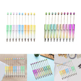 Maxbell Beadable Pens DIY Set Christmas Decor Ball Pen for Classroom Journaling Pens Set A