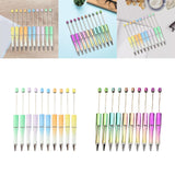 Maxbell Beadable Pens DIY Set Christmas Decor Ball Pen for Classroom Journaling Pens Set A