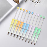 Maxbell Beadable Pens DIY Set Christmas Decor Ball Pen for Classroom Journaling Pens Set A